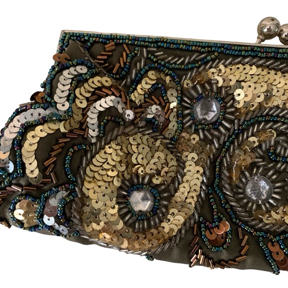 APT. 9 Sequin and Beaded Metallic Color Purse - Picture 2 of 7